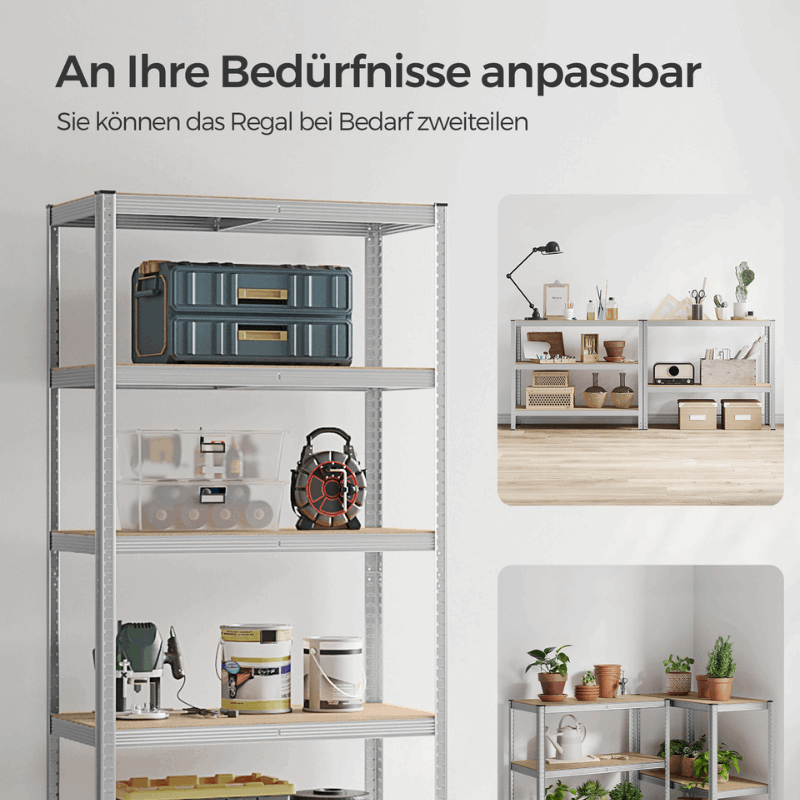 Schwerlastregal - Tobias - 200x100x50cm bis 600 kg belastbar
