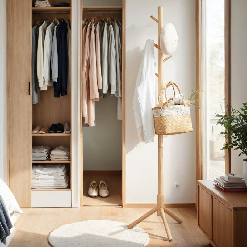 Garderobenständer – Arian – in Baumform aus Massivholz - nestful