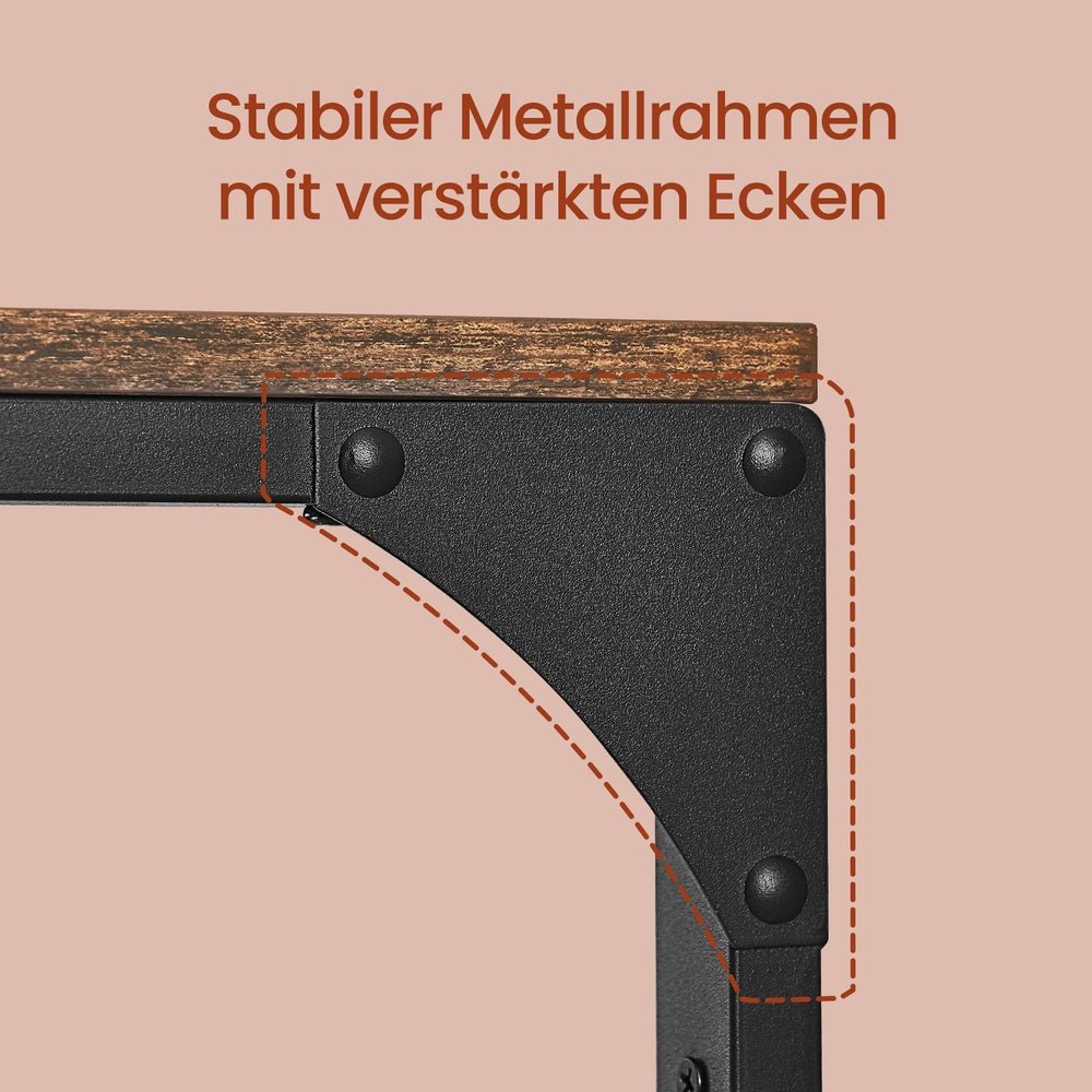 Garderobenständer – Fiete – für die Wand mit Ablage & 10 Haken - nestful