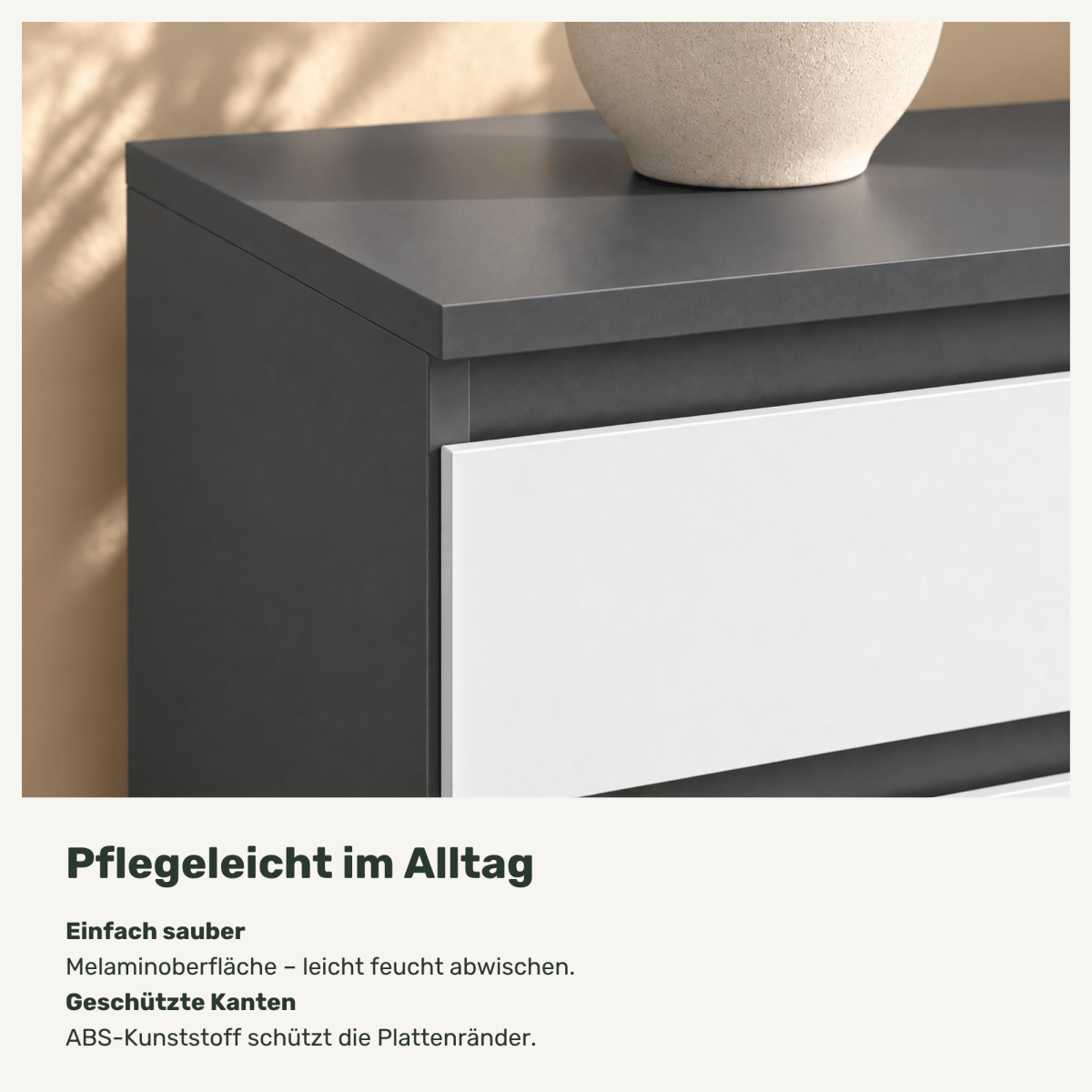 Kommode 120 cm – Gabriel – mit 8 Schubladen - nestful