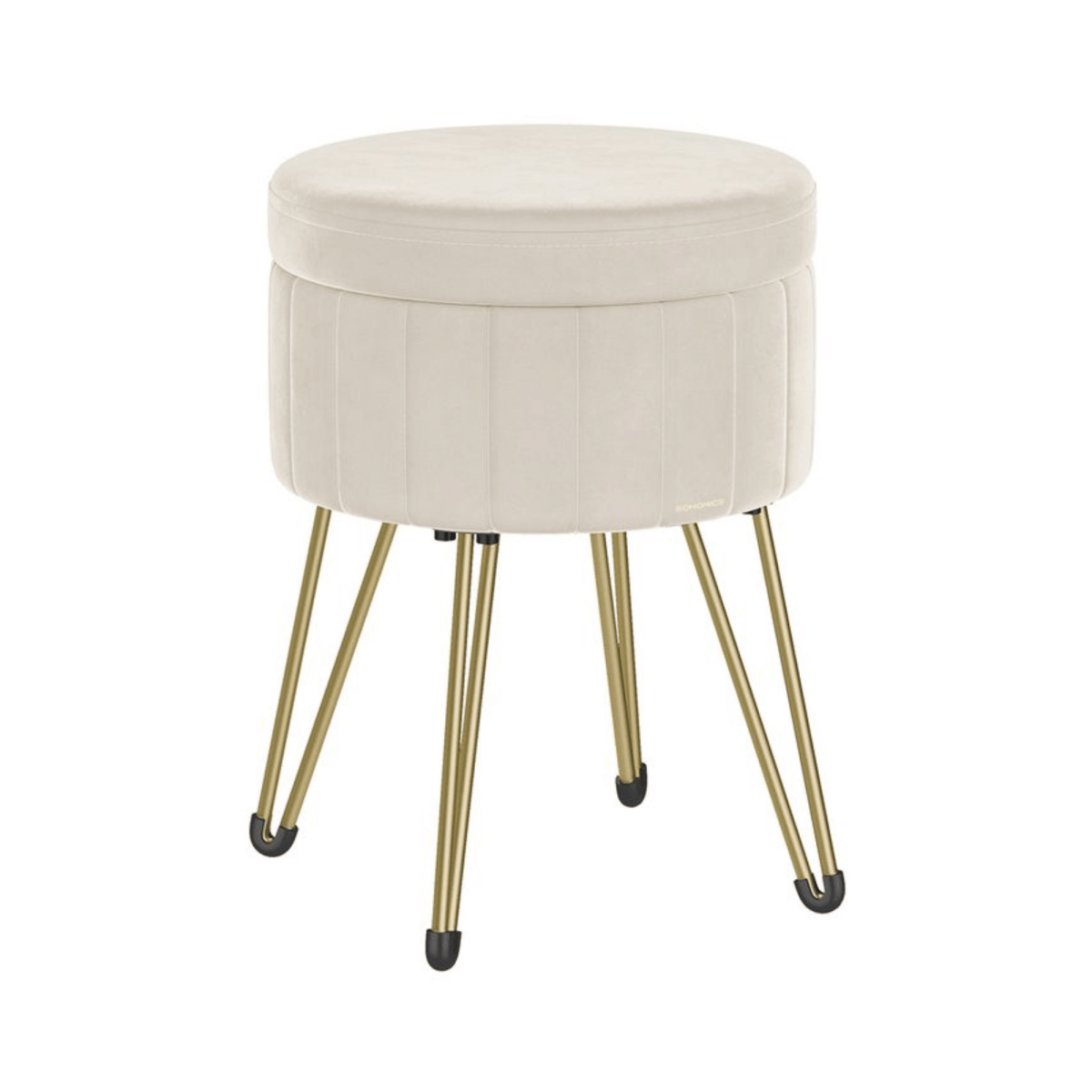 Schminktisch Hocker - Aveline - mit Stauraum, 4 Farben - nestful