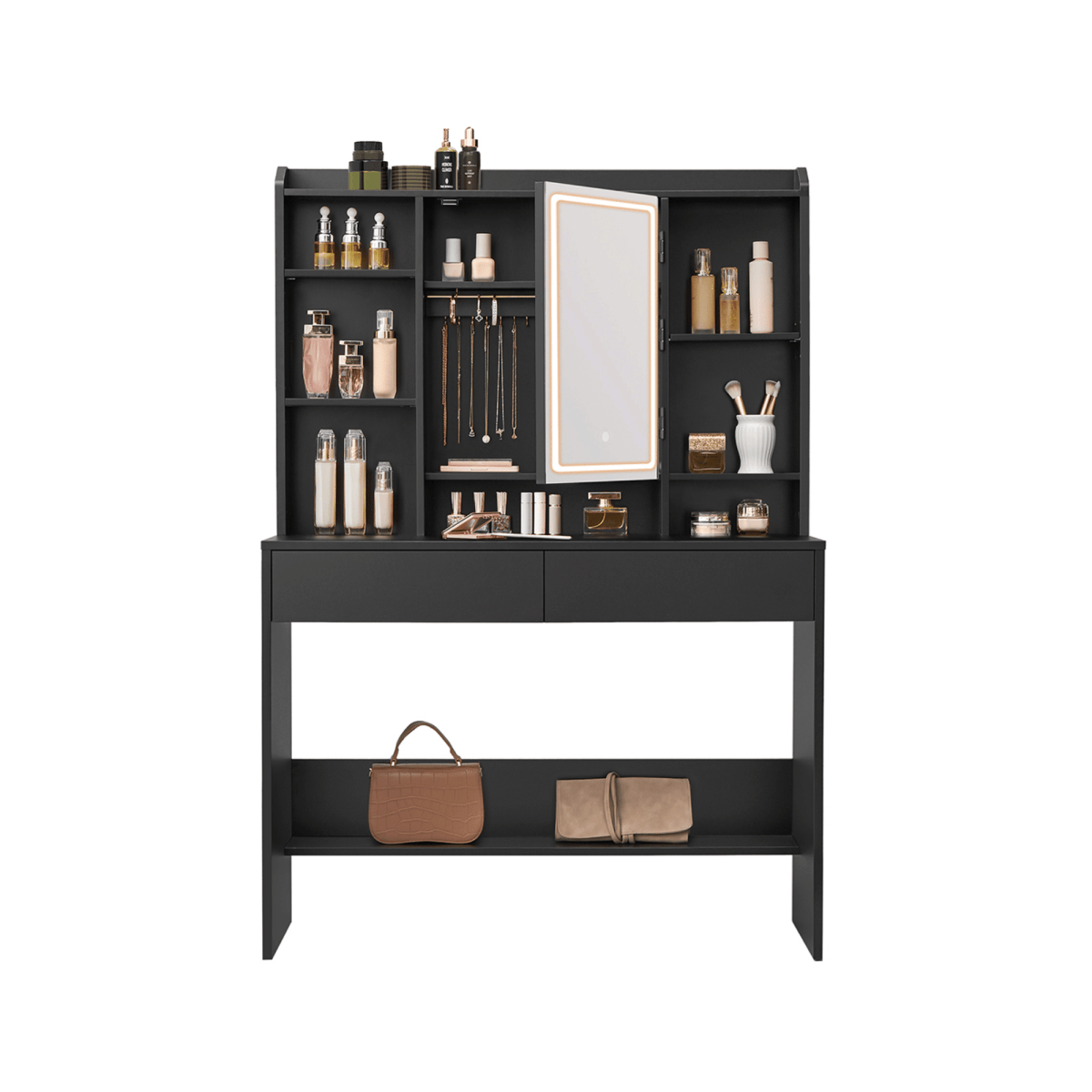 Schminktisch - Nova - mit LED - Beleuchtung - nestful