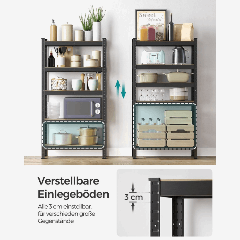 Schwerlastregal - Leon - 150x75x30cm bis 650 kg belastbar - nestful