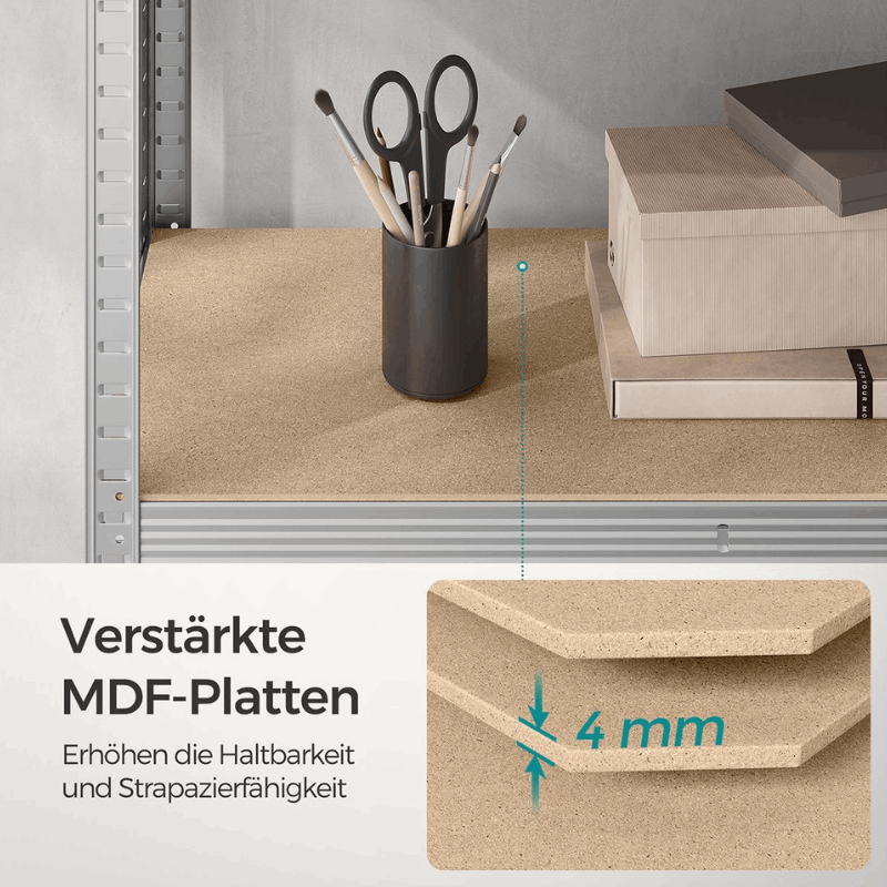 Schwerlastregal - Leon - 150x75x30cm bis 650 kg belastbar - nestful