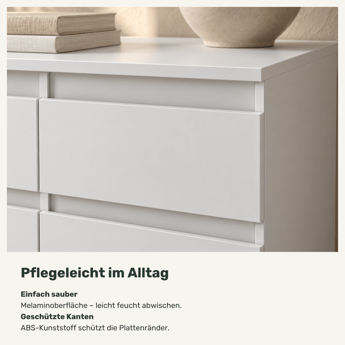 Sideboard 80 cm – Noah – mit 2 Schubladen und 2 Türen - nestful