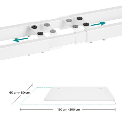 Elektrisch höhenverstellbares Schreibtischgestell 175 × 60 cm – Nova – Doppelmotor