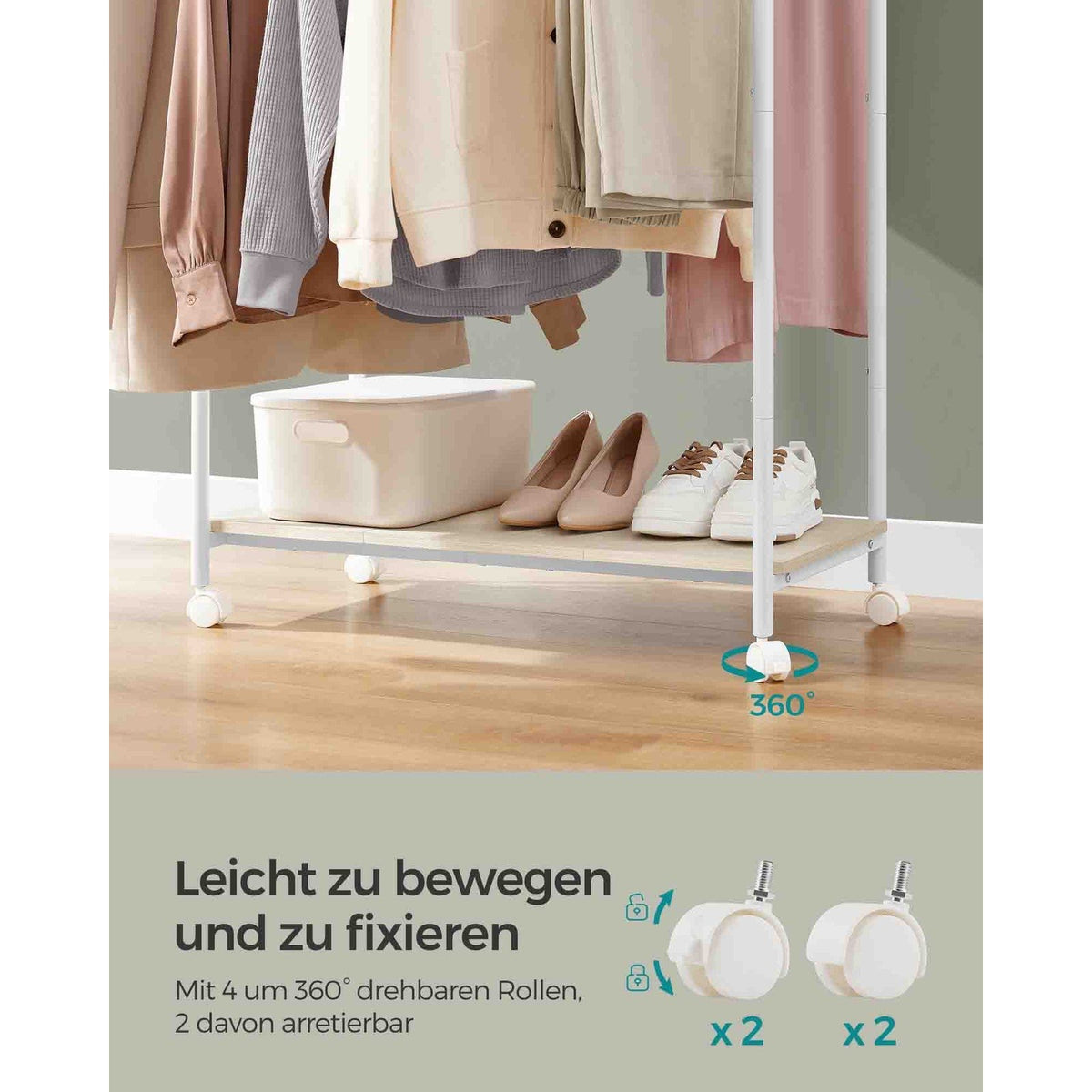 Elian – Naturbeige & Weiß – Detailansicht 1