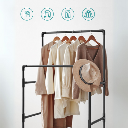 Double Clothes Rack 20kg – Standing Metal