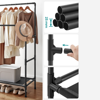 Double Clothes Rack 20kg – Standing Metal