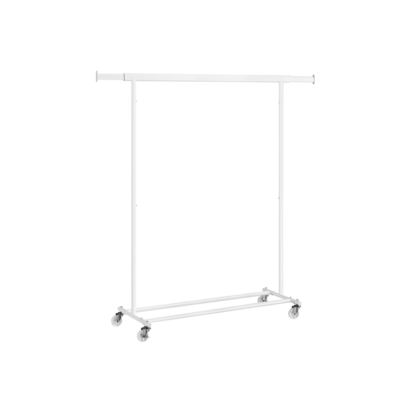 Heavy-duty clothes rack 90kg – extendable with wheels