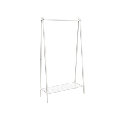 Premium steel clothes rack 40kg – standing with shelf