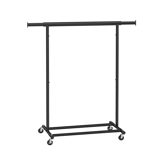 Industrial style clothes rack 90kg – extendable with wheels