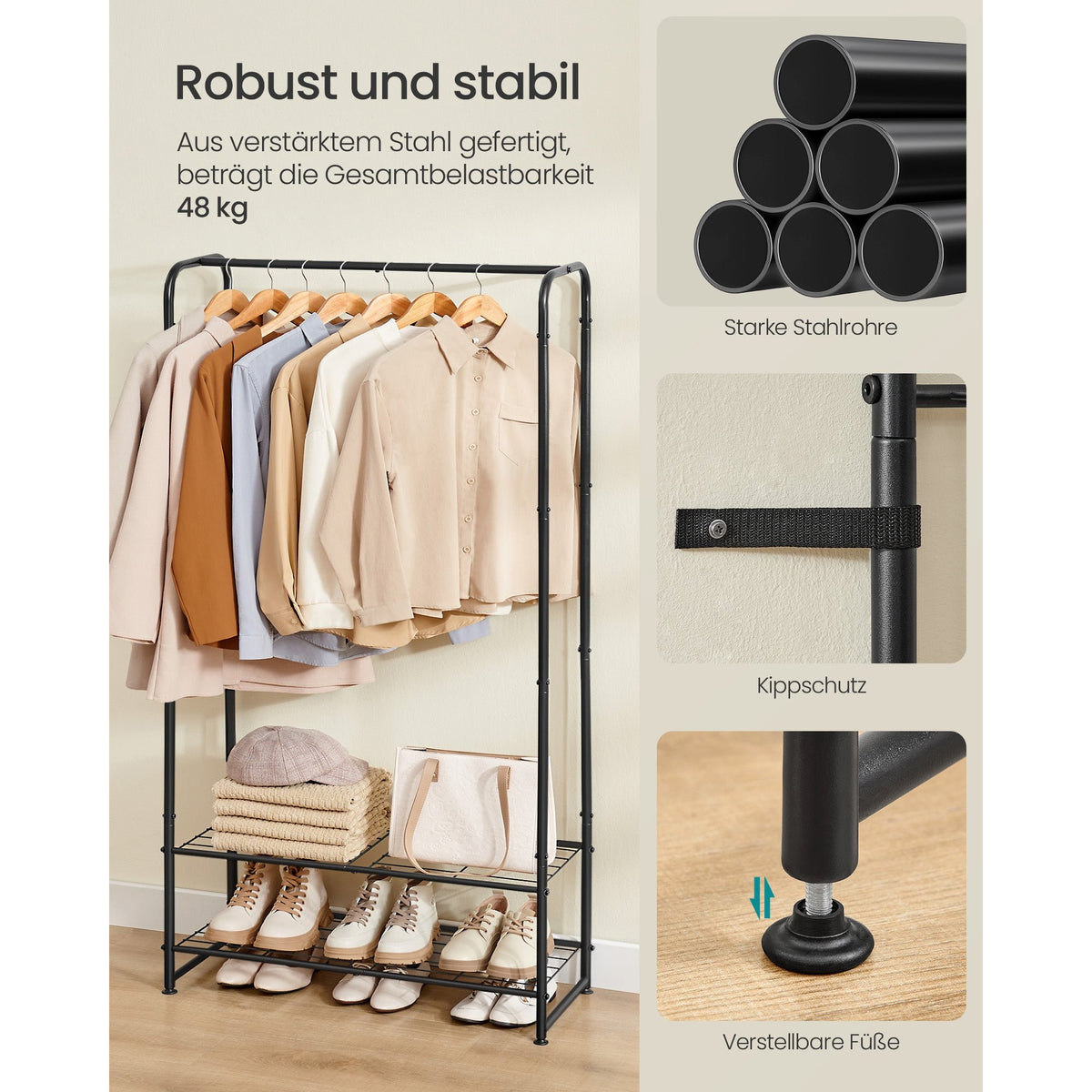 Enno – Mattschwarz – 73 cm – Detailansicht 1