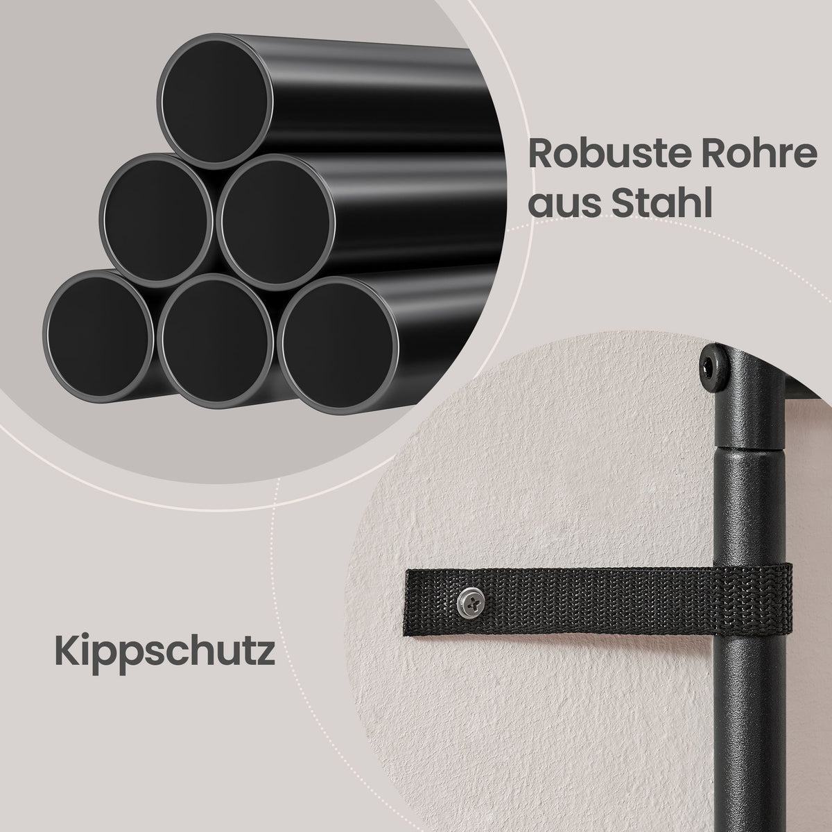Enno – Mattschwarz – 112 cm – Detailansicht 2