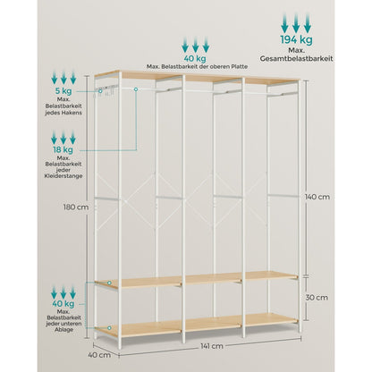 Rasmus – Naturbeige – 141 cm – Maße