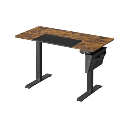 Elektrisch höhenverstellbarer Schreibtisch 120/140 × 60 cm – Kian – mit Memory & Stauraum - nestful