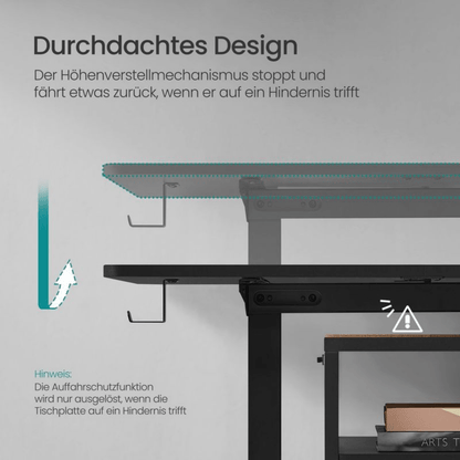 Elektrisch höhenverstellbarer Schreibtisch – Nilo – mit Memory & Kabelmanagement - nestful