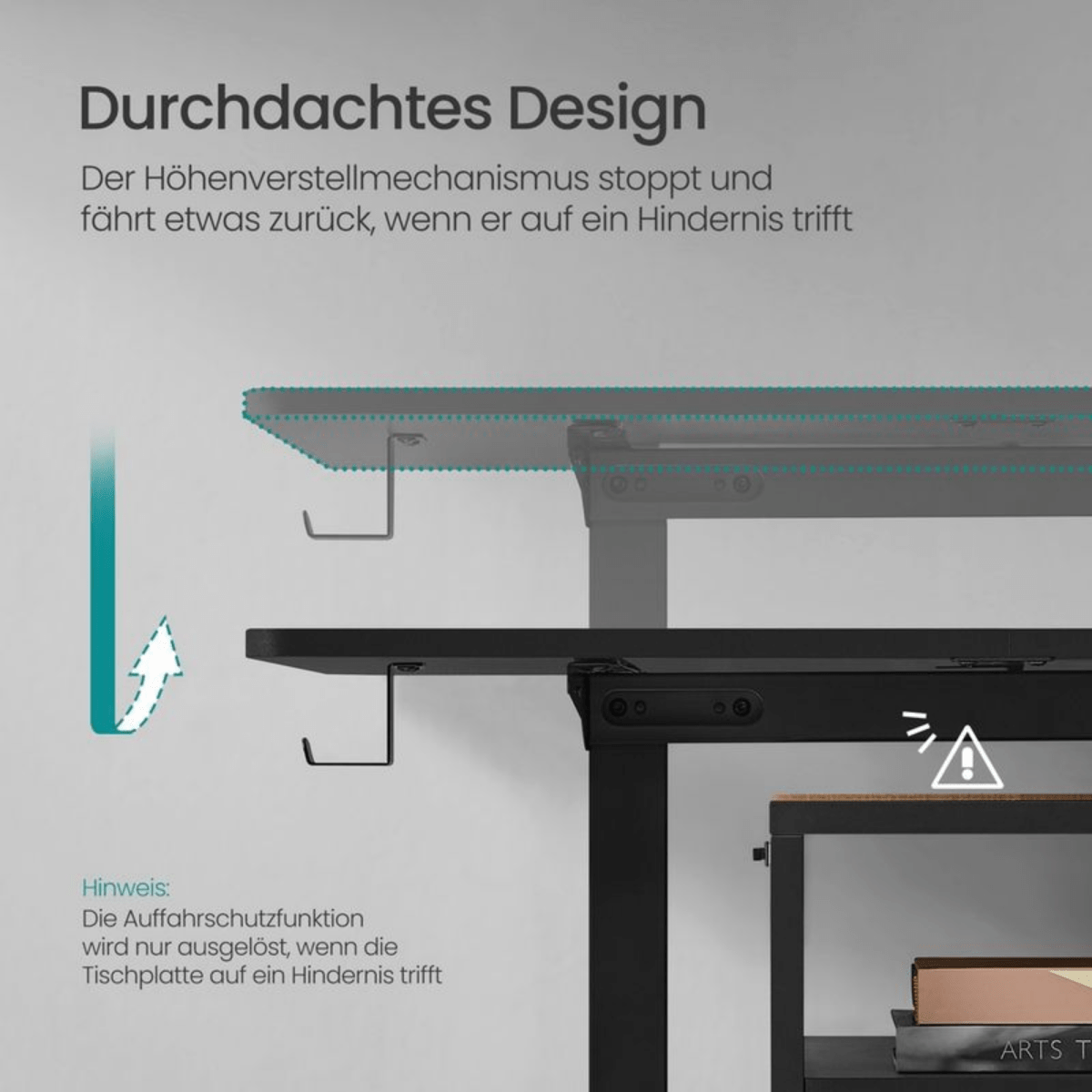 Elektrisch höhenverstellbarer Schreibtisch – Nilo – mit Memory & Kabelmanagement - nestful