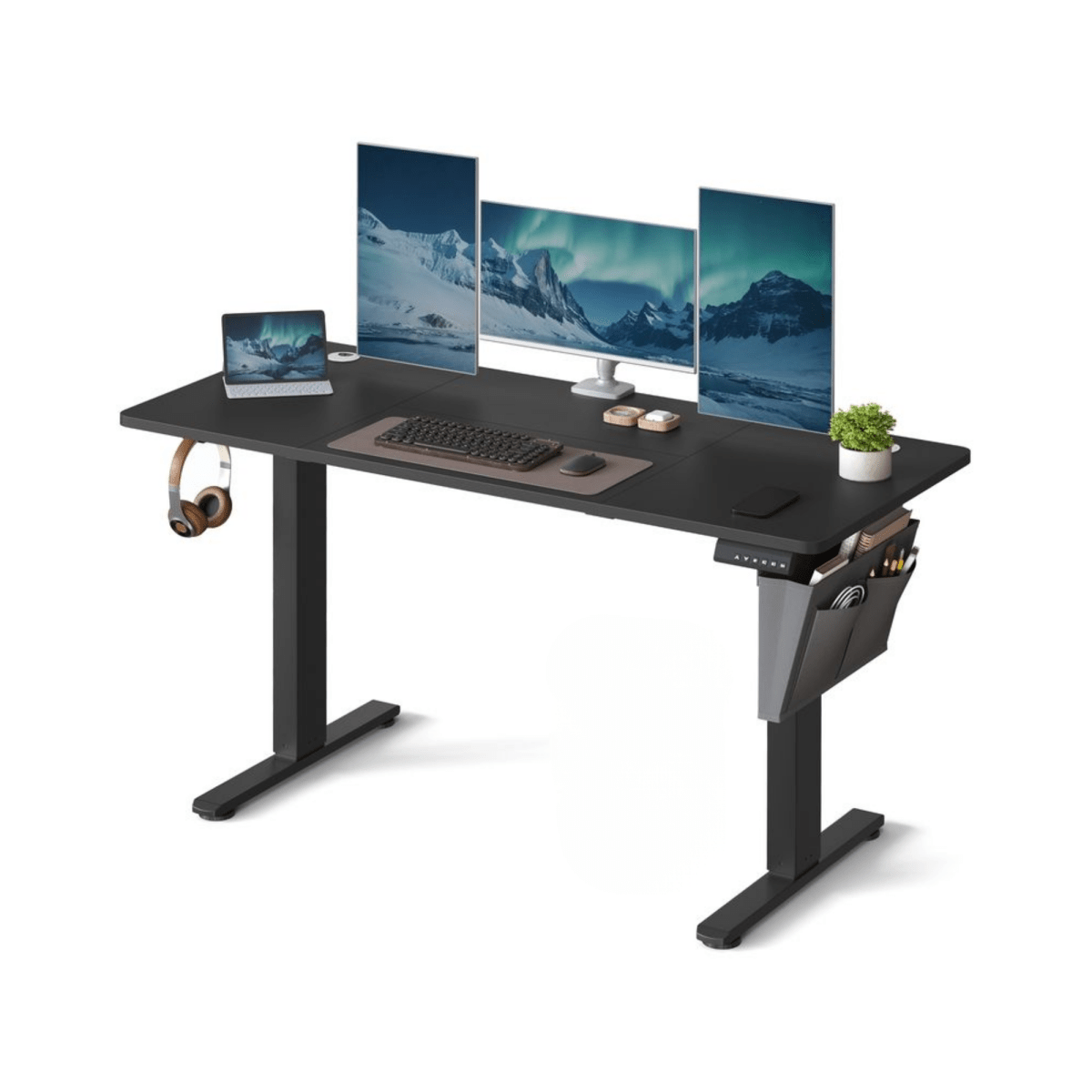 Elektrisch höhenverstellbarer Schreibtisch – Nilo – mit Memory & Kabelmanagement - nestful