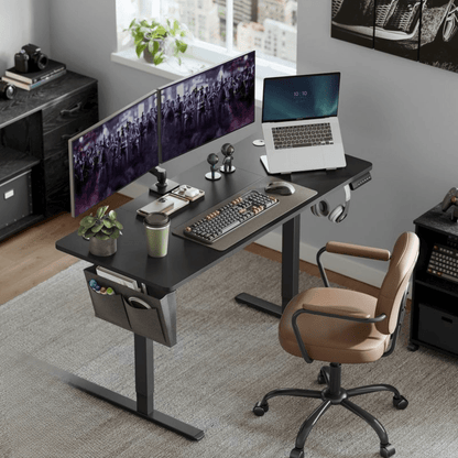 Elektrisch höhenverstellbarer Schreibtisch – Nilo – mit Memory & Kabelmanagement - nestful