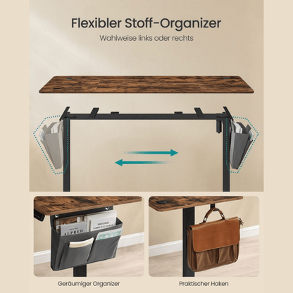 Elektrisch höhenverstellbarer Schreibtisch – Nilo – mit Memory & Kabelmanagement - nestful