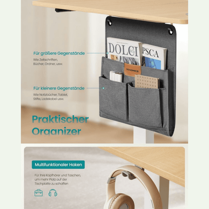 Elektrisch höhenverstellbarer Schreibtisch – Nilo – mit Memory & Kabelmanagement - nestful