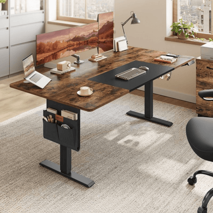 Elektrisch höhenverstellbarer Schreibtisch – Nilo – mit Memory & Kabelmanagement - nestful