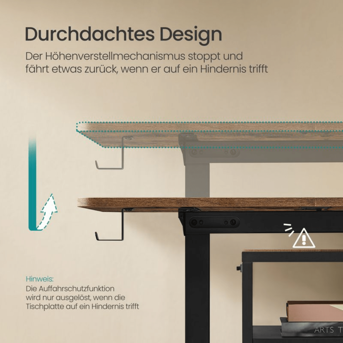 Elektrisch höhenverstellbarer Schreibtisch – Nilo – mit Memory & Kabelmanagement - nestful