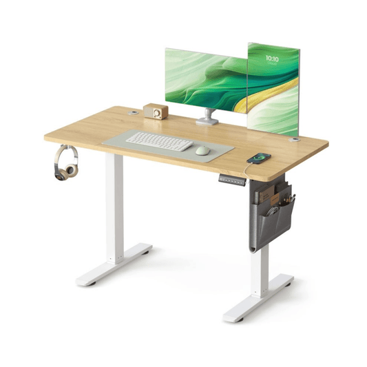 Elektrisch höhenverstellbarer Schreibtisch – Nilo – mit Memory & Kabelmanagement - nestful