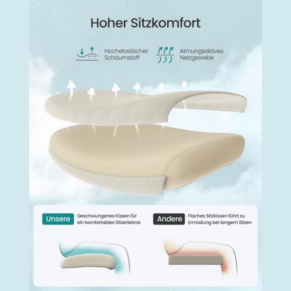 Ergonomischer Bürostuhl – Arvo – verstellbar bis 150 kg mit Kopfstütze & Lendenstütze - nestful