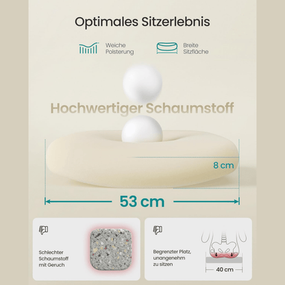 Ergonomischer Bürostuhl – Vero – mit klappbaren Armlehnen & Netzrücken - nestful