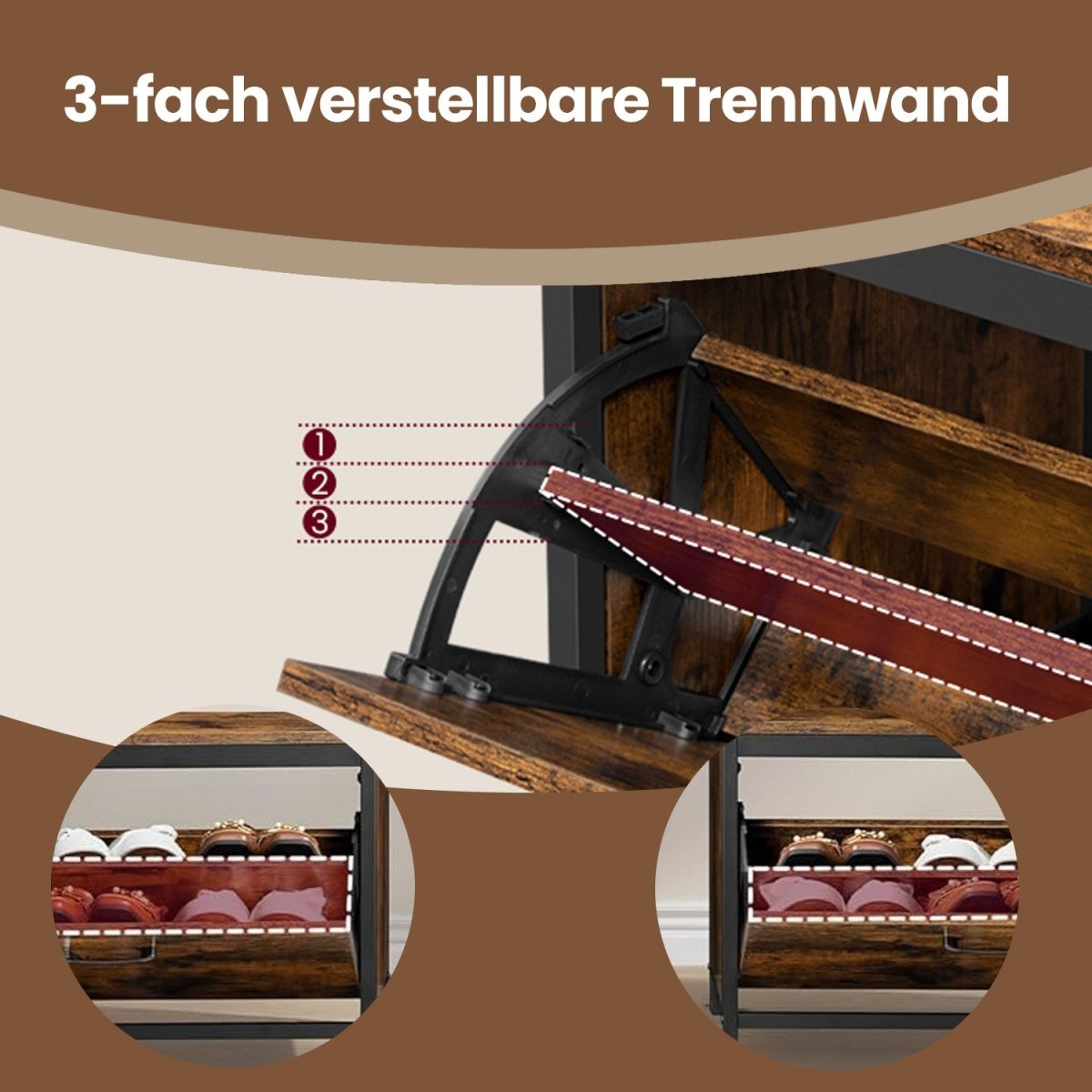 Garderobenständer – Bjarne – mit kompaktem Schuhschrank & Sitzbank - nestful