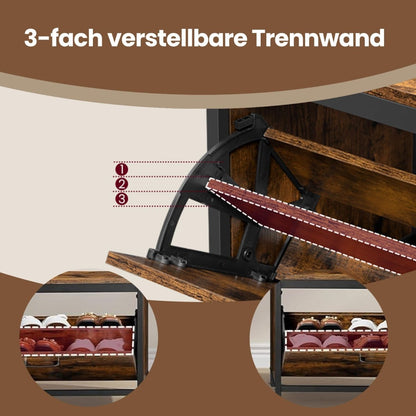 Garderobenständer – Bjarne – mit kompaktem Schuhschrank & Sitzbank - nestful