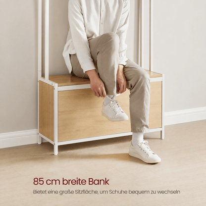 Garderobenständer – Emil – mit Schuhschrank & Sitzbank - nestful