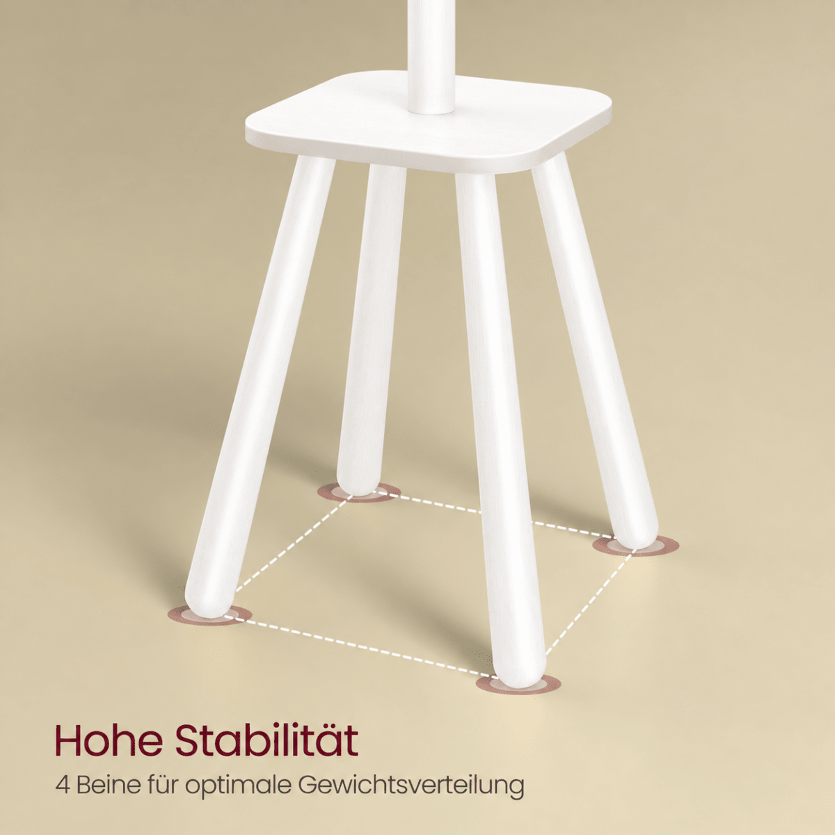 Garderobenständer – Jonte – mit 8 Haken & Ablage - nestful
