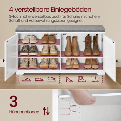 Garderobenständer – Malte – als Set mit Schuhbank & Wandspiegel - nestful