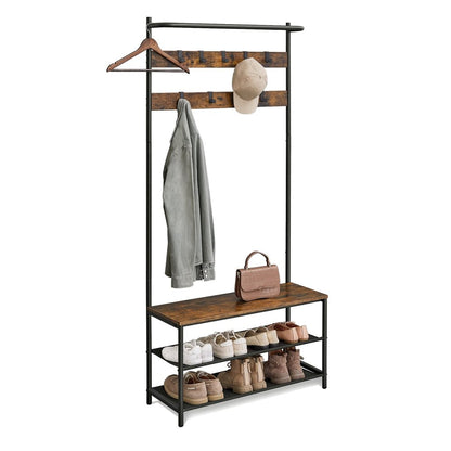 Garderobenständer – Mats – mit Schuhbank – 64 oder 84 cm - nestful