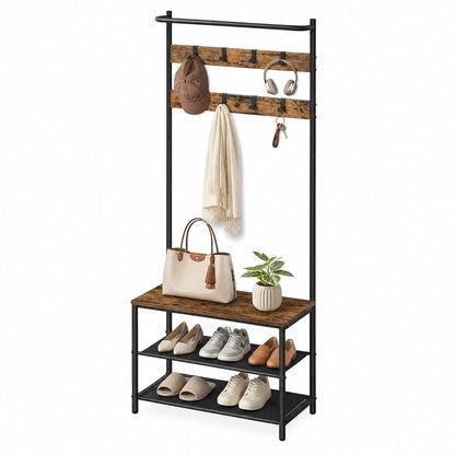 Garderobenständer – Mats – mit Schuhbank – 64 oder 84 cm - nestful