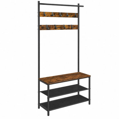Garderobenständer – Mats – mit Schuhbank – 64 oder 84 cm - nestful