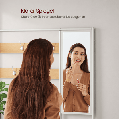 Garderobenständer – Theo – mit Spiegel & Sitzbank - nestful
