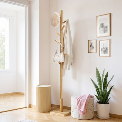 Garderobenständer – Tilo – in Baumform mit quadratischem Fuß - nestful