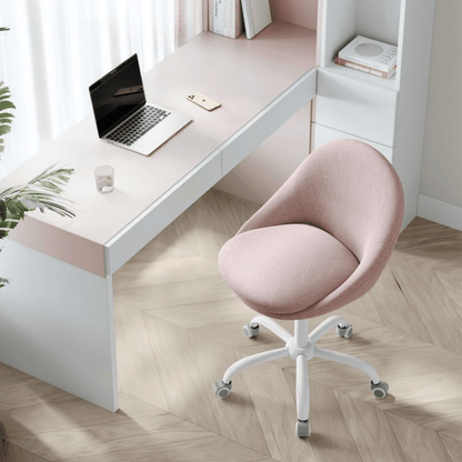 Homeoffice Bürostuhl – Elara – höhenverstellbar aus Stoff oder Samt - nestful