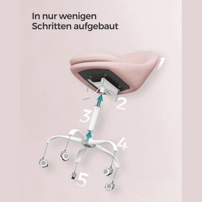 Homeoffice Bürostuhl – Elara – höhenverstellbar aus Stoff oder Samt - nestful