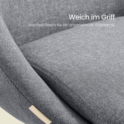 Homeoffice Bürostuhl – Elara – höhenverstellbar aus Stoff oder Samt - nestful