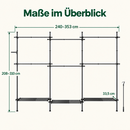 Jannik – Mattschwarz – Maße