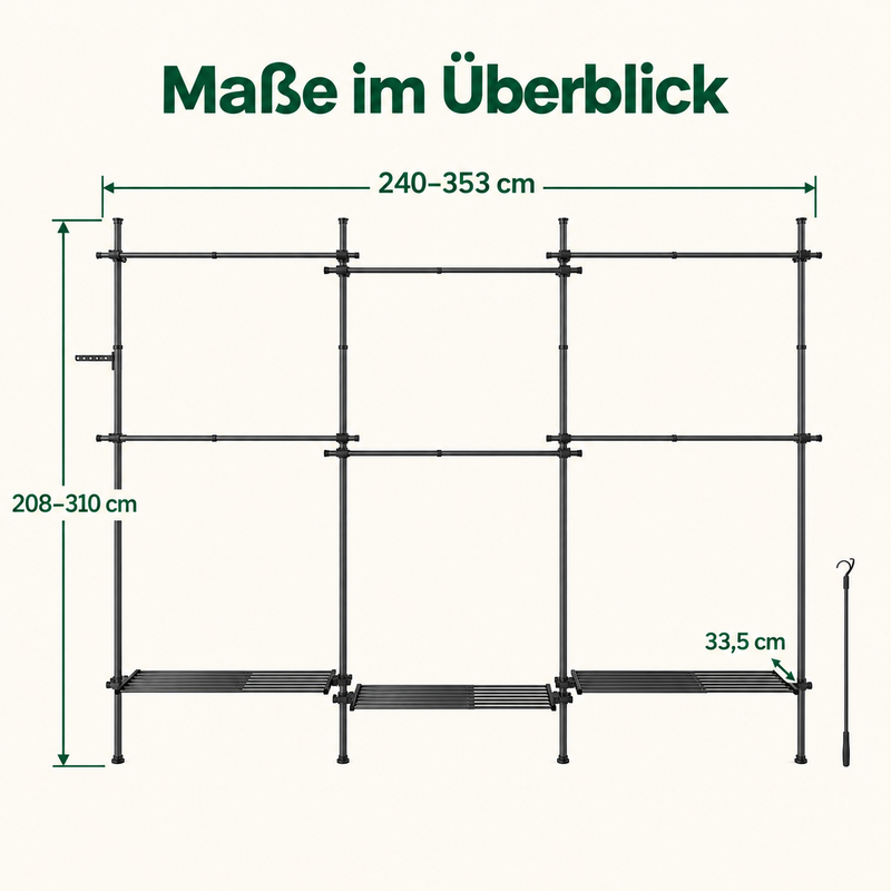 Jannik – Mattschwarz – Maße