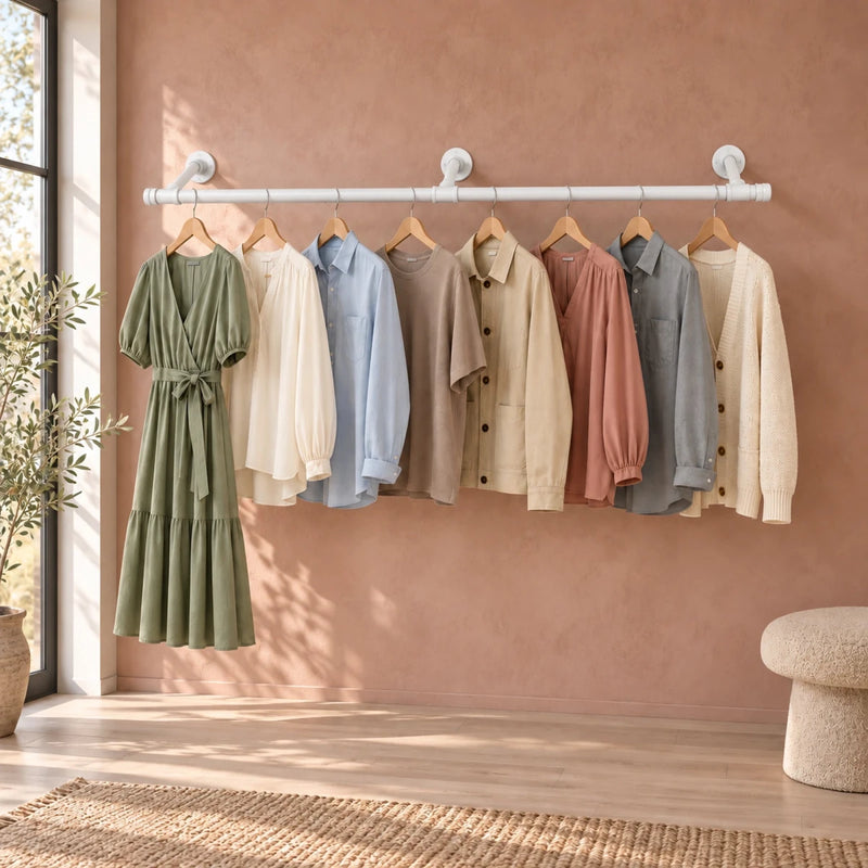 Kleiderstange für die Wand Sam – 170 cm, bis 68 kg - nestful