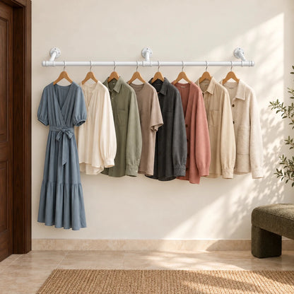 Kleiderstange für die Wand Sam – 170 cm, bis 68 kg - nestful
