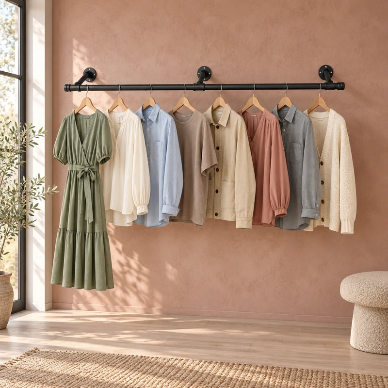 Kleiderstange für die Wand Sam – 170 cm, bis 68 kg - nestful