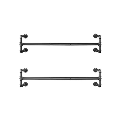 Kleiderstange für die Wand 60kg – David - Industriestil aus Eisen - nestful